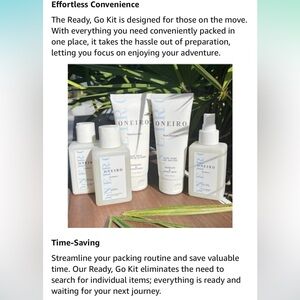 8. Oneiro High End Skin Care travel to go set 90.00 msrp